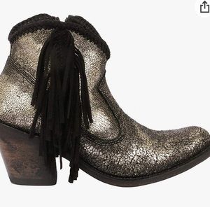 NEW Fileteado Verde Liberty Black Fringe Cowboy Western Boots Size 7.5 NWD